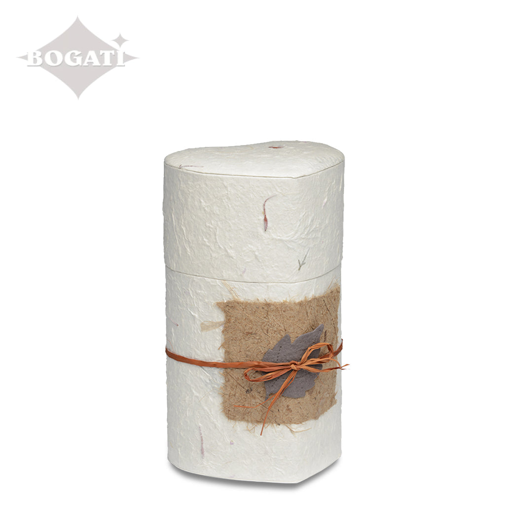 SMALL Handcrafted Biodegradable Paper Urn -1020- Natural Heart