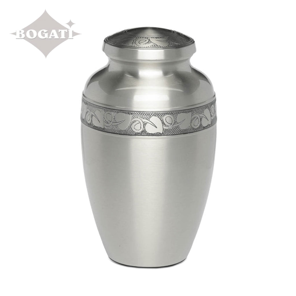 ADULT - Brass -1300-JAS- Bogati Jasmine™ - Pewter-tone band Pewter