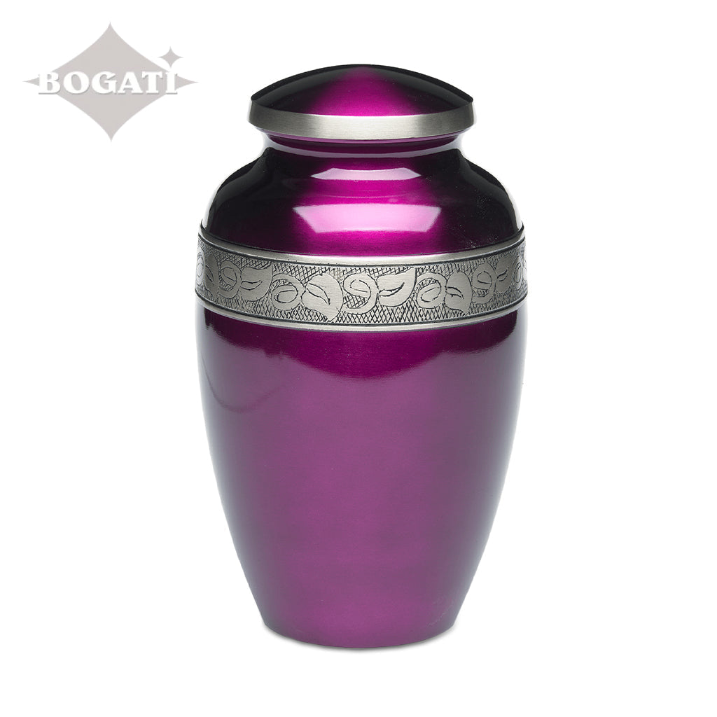 ADULT - Brass -1300-JAS- Bogati Jasmine™ - Pewter-tone band Purple