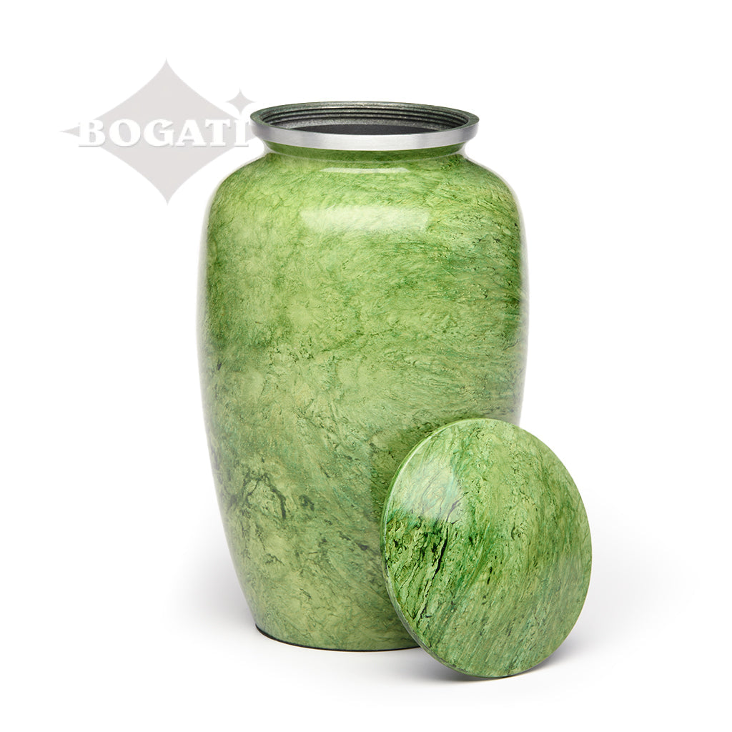 ADULT -Classic Alloy Urn - Hand-painted Stone-look