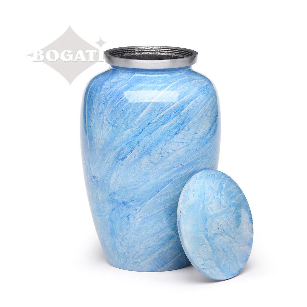 ADULT -Classic Alloy Urn - Hand-painted Stone-look