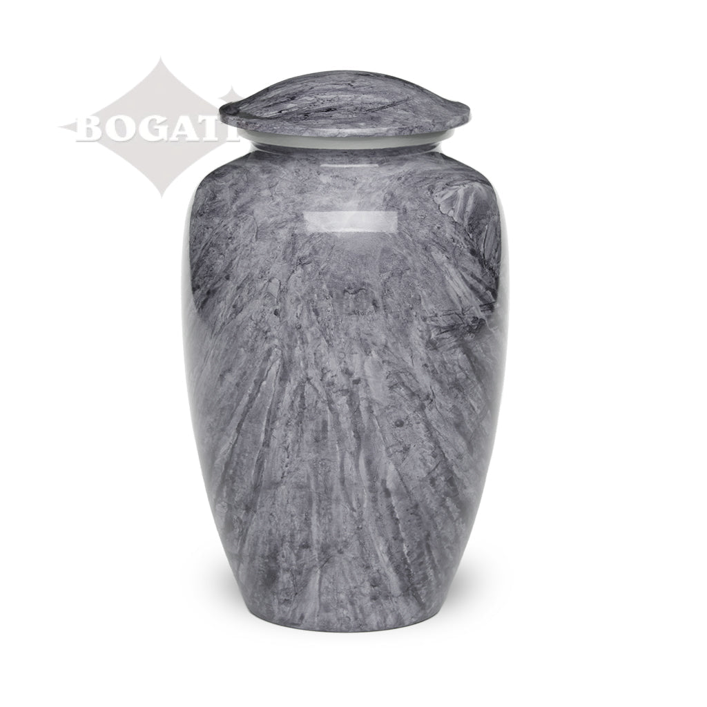 ADULT -Classic Alloy Urn - Hand-painted Stone-look
