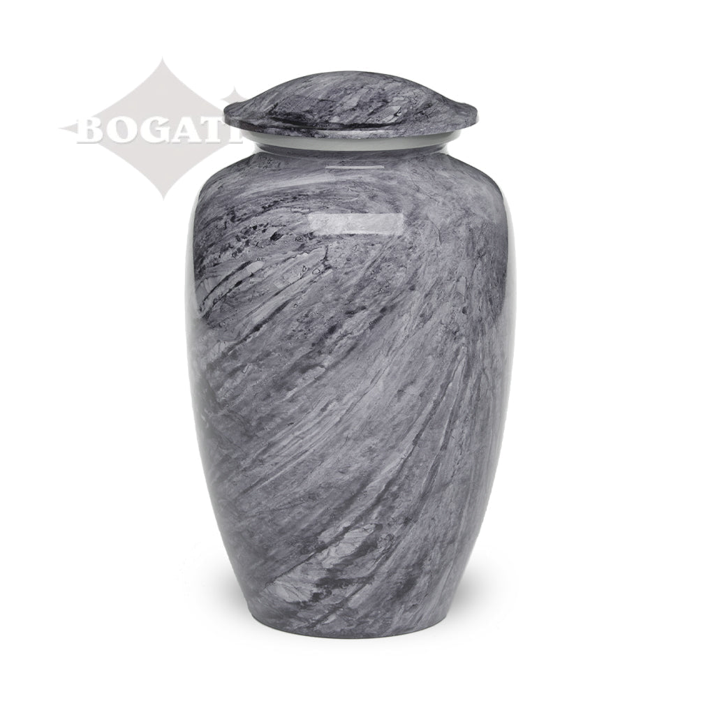 ADULT -Classic Alloy Urn - Hand-painted Stone-look