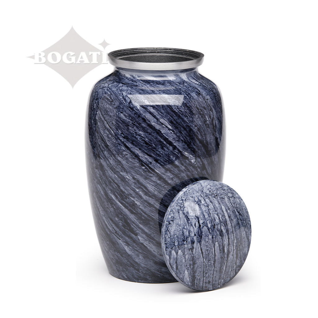 ADULT -Classic Alloy Urn - Hand-painted Stone-look