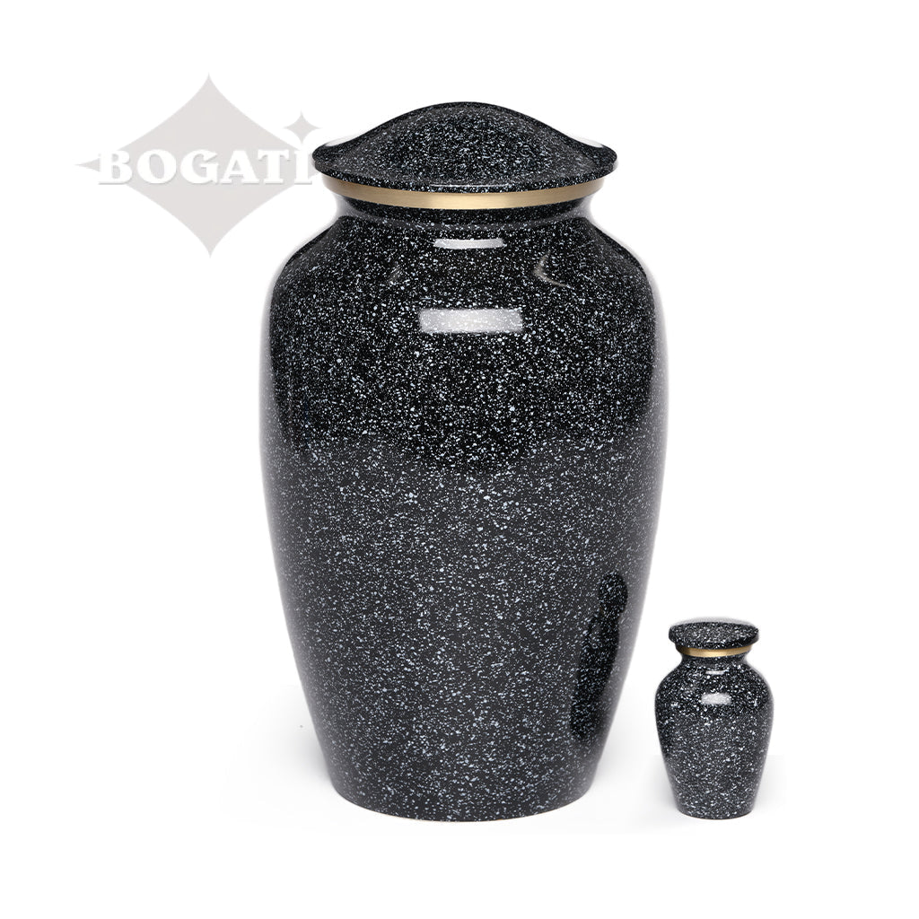 ADULT Classic Brass urn -1541- Speckled finish