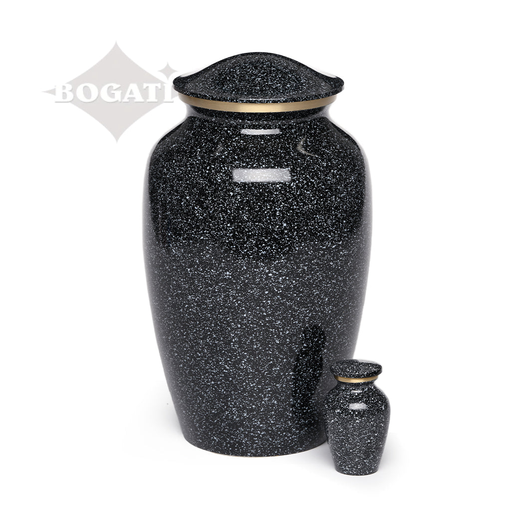 ADULT Classic Brass urn -1541- Speckled finish