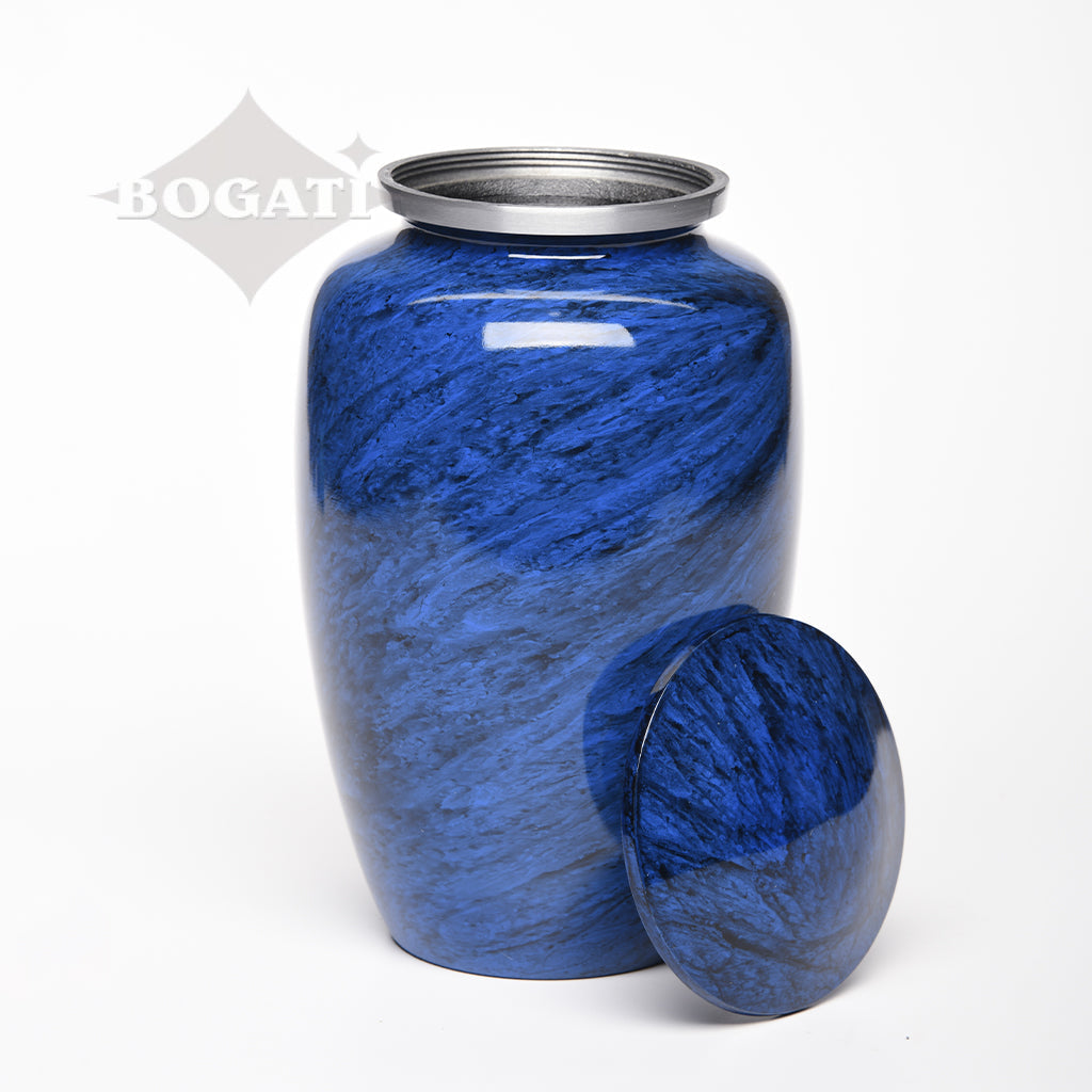 ADULT Classic Alloy urn -1600- Jewel Marbled Stone