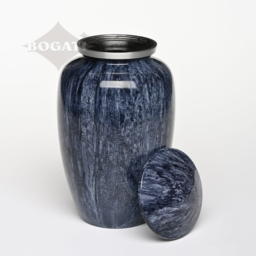 ADULT Classic Alloy urn -1600- Jewel Marbled Stone