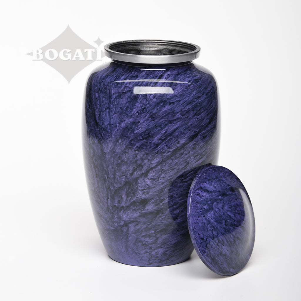 ADULT Classic Alloy urn -1600- Jewel Marbled Stone