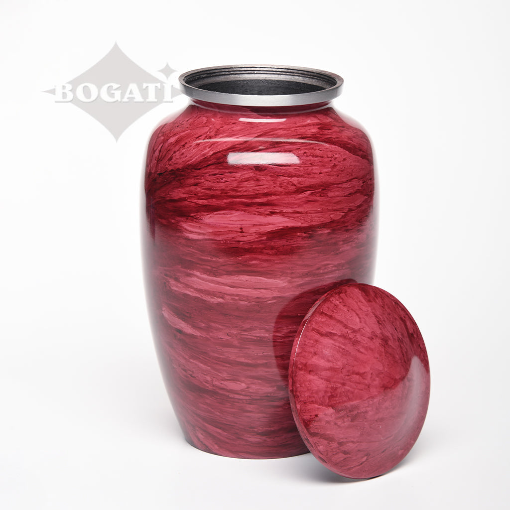 ADULT Classic Alloy urn -1600- Jewel Marbled Stone
