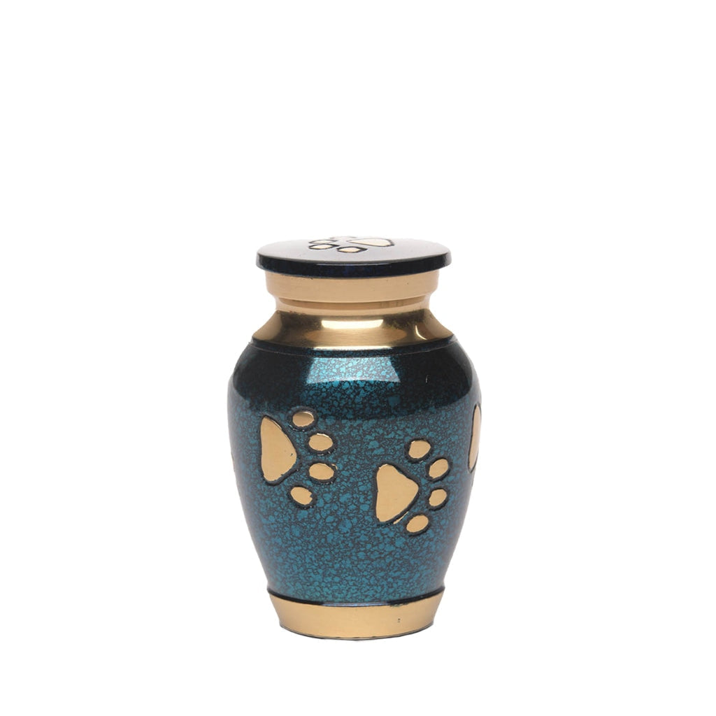 IMPERFECT SELECTION -KEEPSAKE Brass Pet Urn - "Forever Paw"