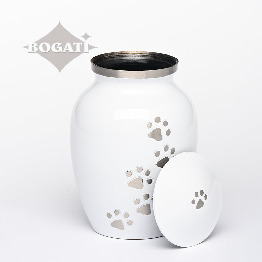 MEDIUM Brass Pet Urn -"Paws to Heaven"