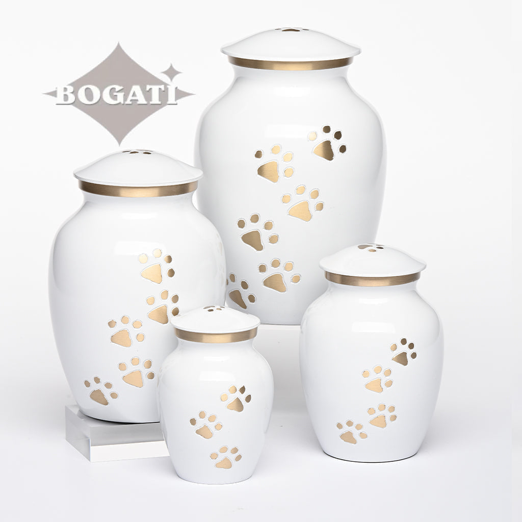 EXTRA SMALL Brass Pet Urn - "Paws to Heaven" (Copy)