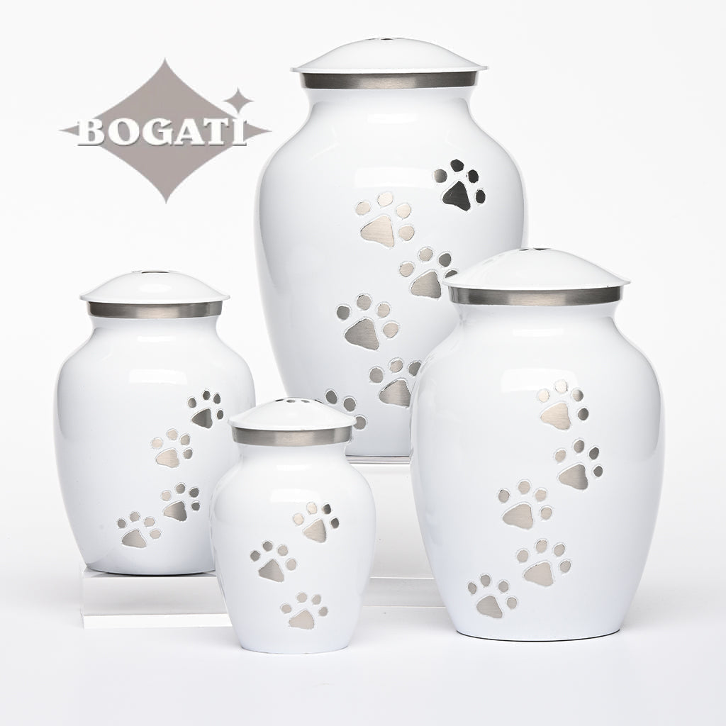SMALL Brass Pet Urn -"Paws to Heaven"