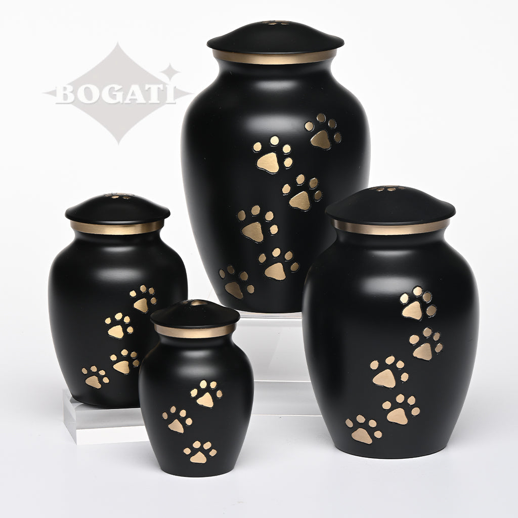 EXTRA SMALL Brass Pet Urn - "Paws to Heaven" (Copy)