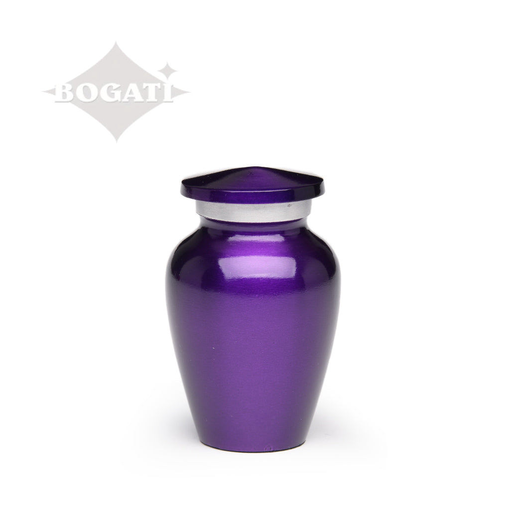 KEEPSAKE Classic Alloy urn -Color Perfection - High-Gloss Purple