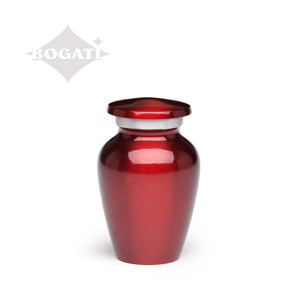KEEPSAKE Classic Alloy urn -Color Perfection - High-Gloss Red