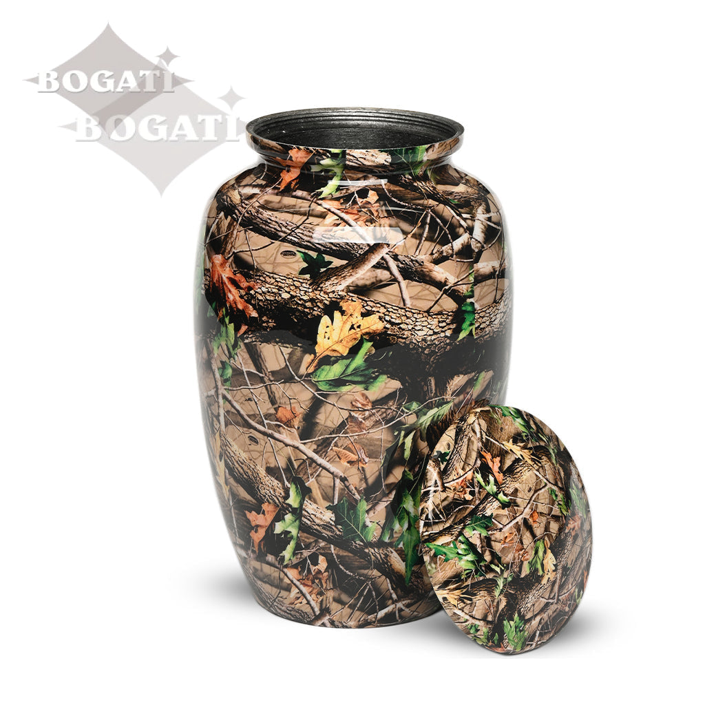 ADULT -Classic Alloy Urn -1981- Camouflage Design - Case of 6