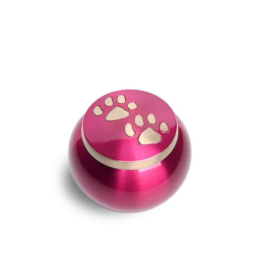SMALL Brass "Journey" Pet urn - 2011- ColorWay Magenta