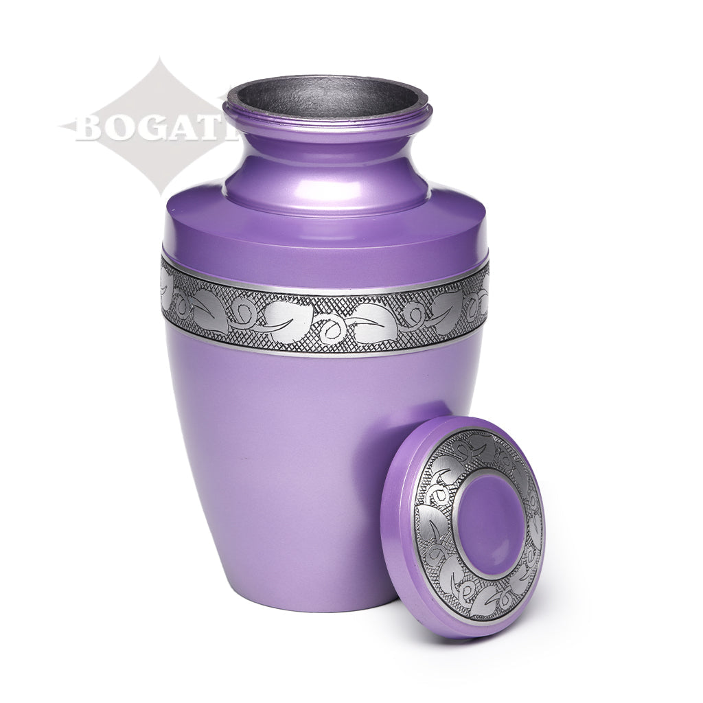 ADULT - Alloy Urn -2116- Grecian with Bogati Jasmine Border