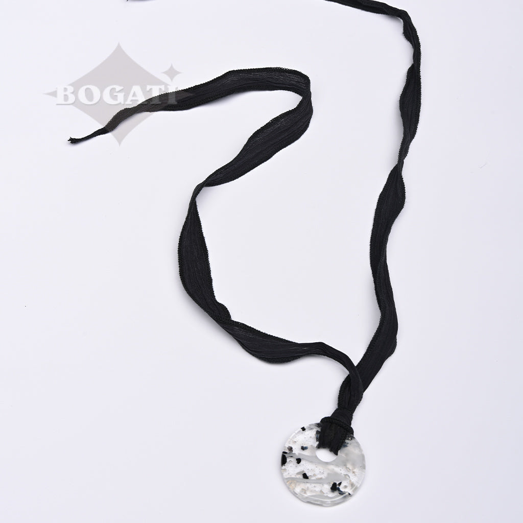 J-2168- Dichroic Glass Love Ashes Reflection Circles - Infused with Cremains