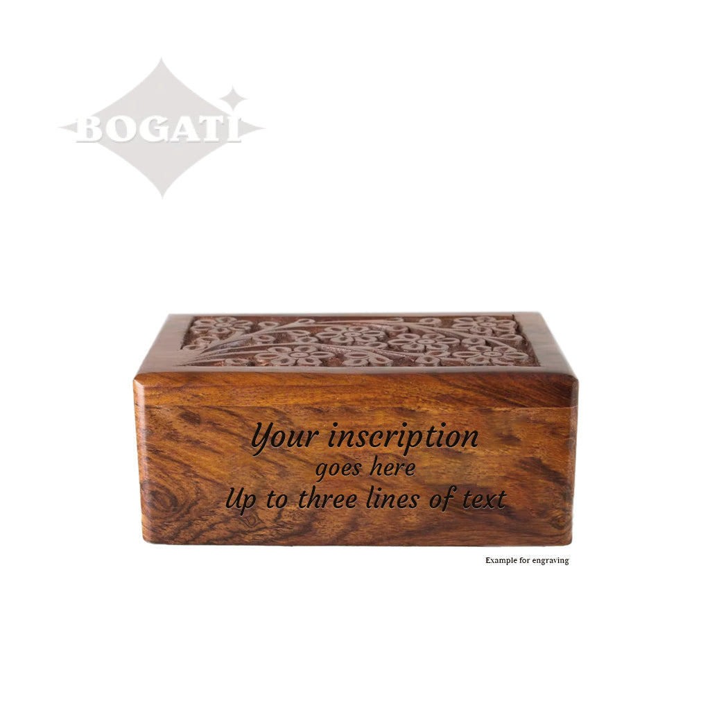 EXTRA SMALL Rosewood Urn -2720 - Tree of Life