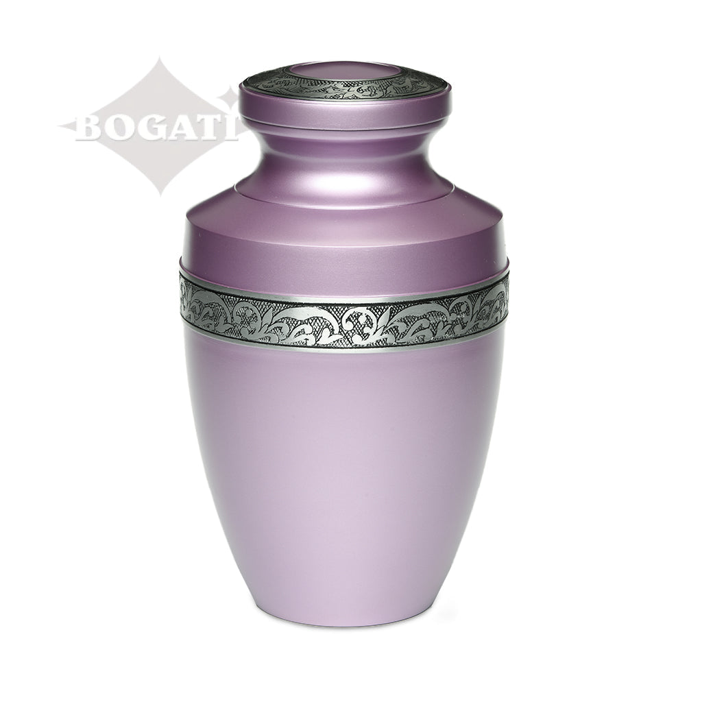 ADULT - Alloy Urn -3076- Grecian with Flowing Vine Lilac