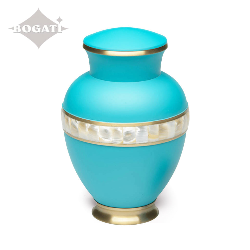 ADULT - Brass -5000-2 - Matte Mother of Pearl Turquoise