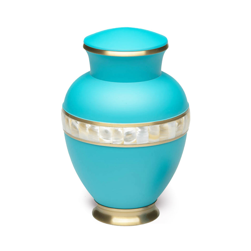 ADULT - Brass -5000-2 - Matte Mother of Pearl Turquoise