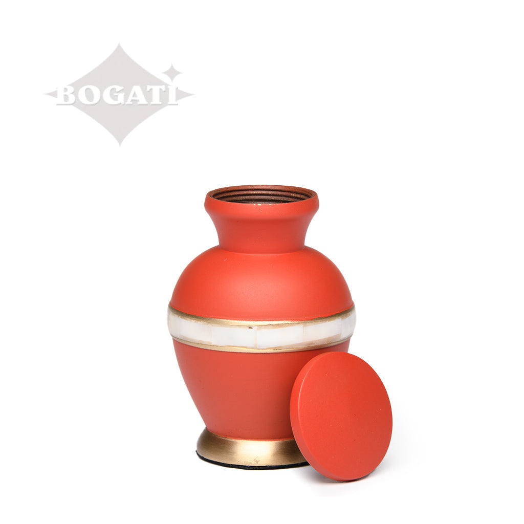 KEEPSAKE Brass urn -5000-2 - Matte Mother of Pearl