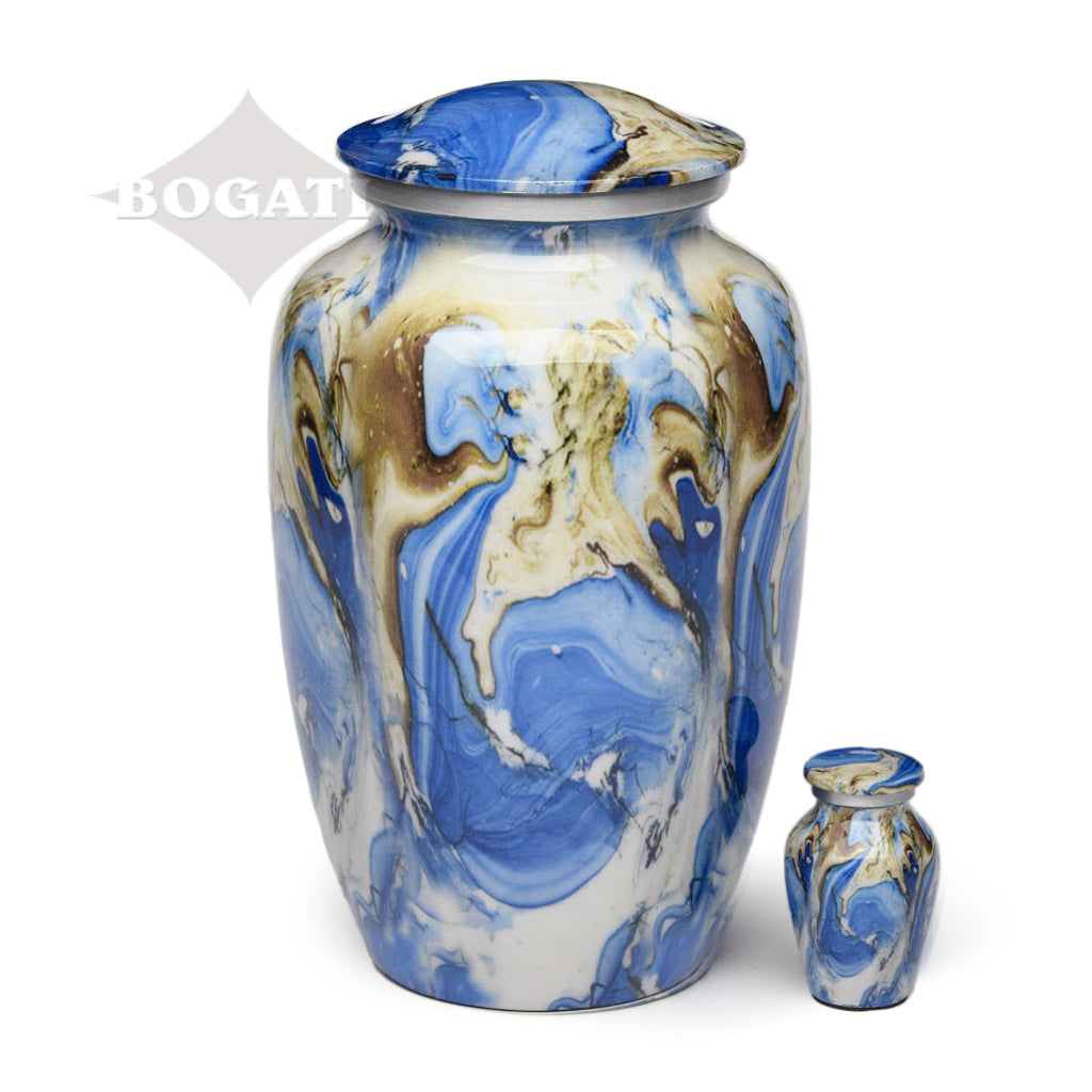 ADULT – Classic Alloy Urn -8806- SWIRL design