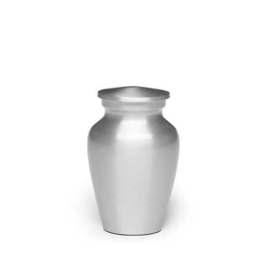 KEEPSAKE -Alloy Urn AU-CLB – Brushed Silver Look