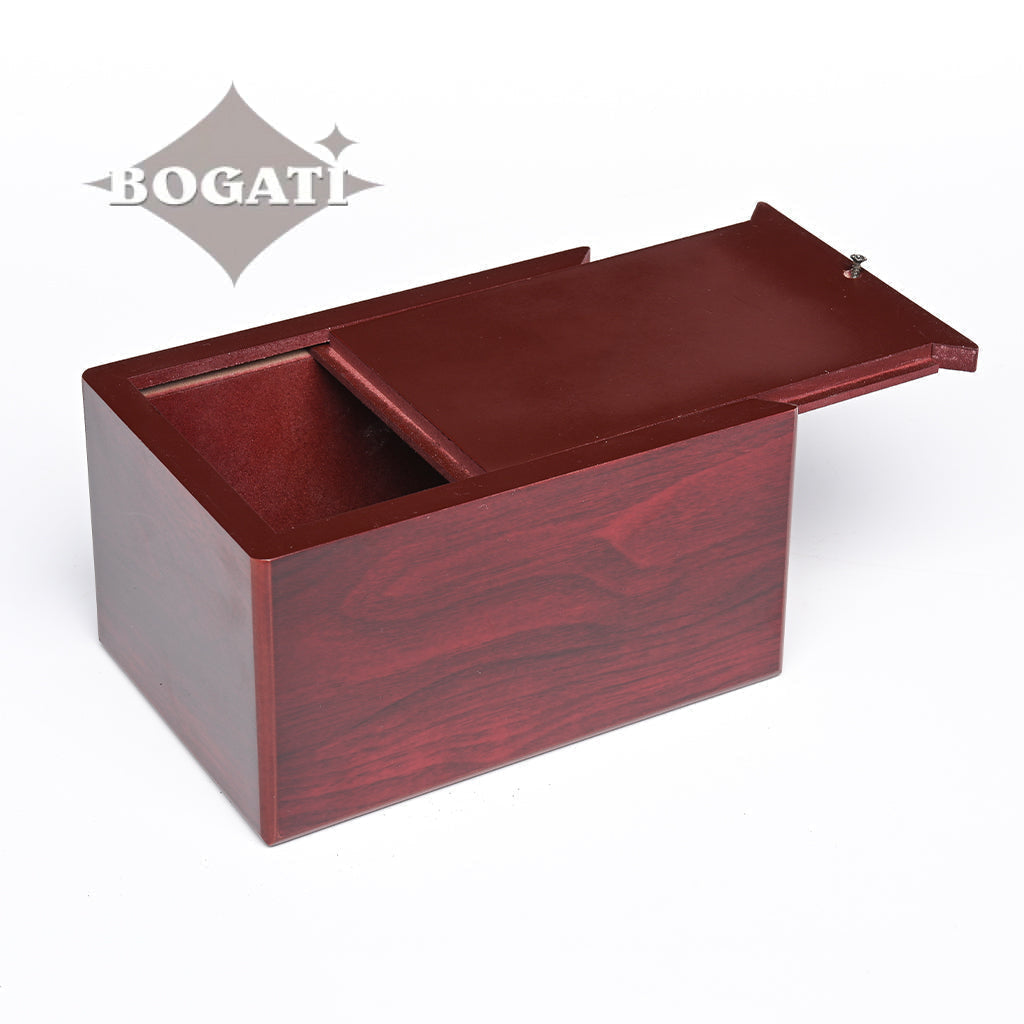 LARGE MDF Simplicity Urn -B038- Dark Cherry finish