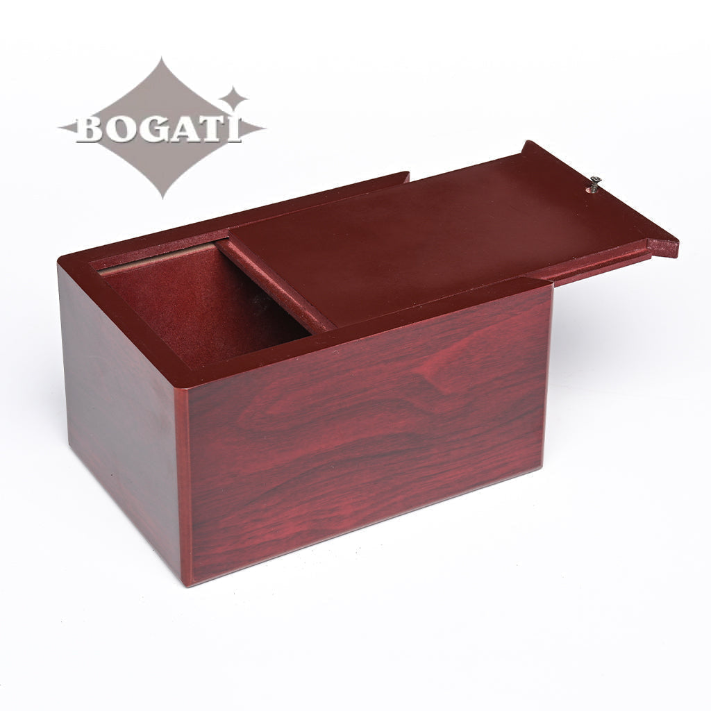 MEDIUM MDF Simplicity Urn -B038- Dark Cherry finish