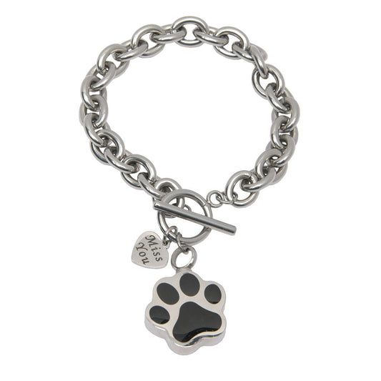 J-Brac-11 - Miss You ~ Tiffany-Style Link Bracelet