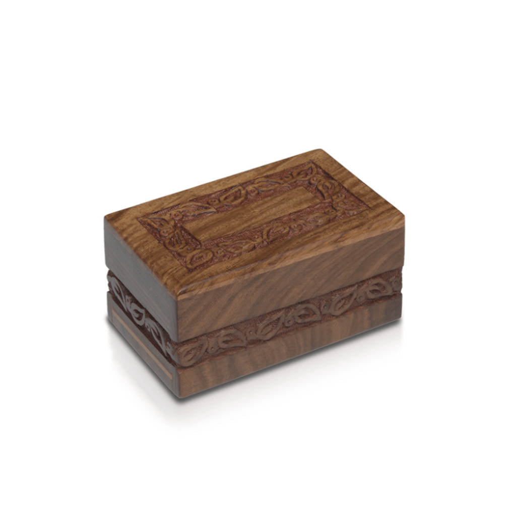 EXTRA SMALL Rosewood Urn - Jasmine™ Border -2744-