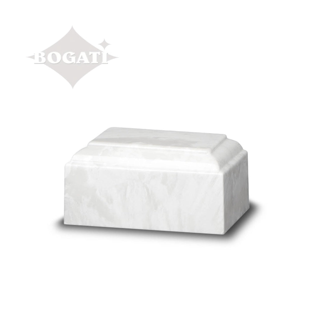 KEEPSAKE Cultured Marble Tuscany White Carrera