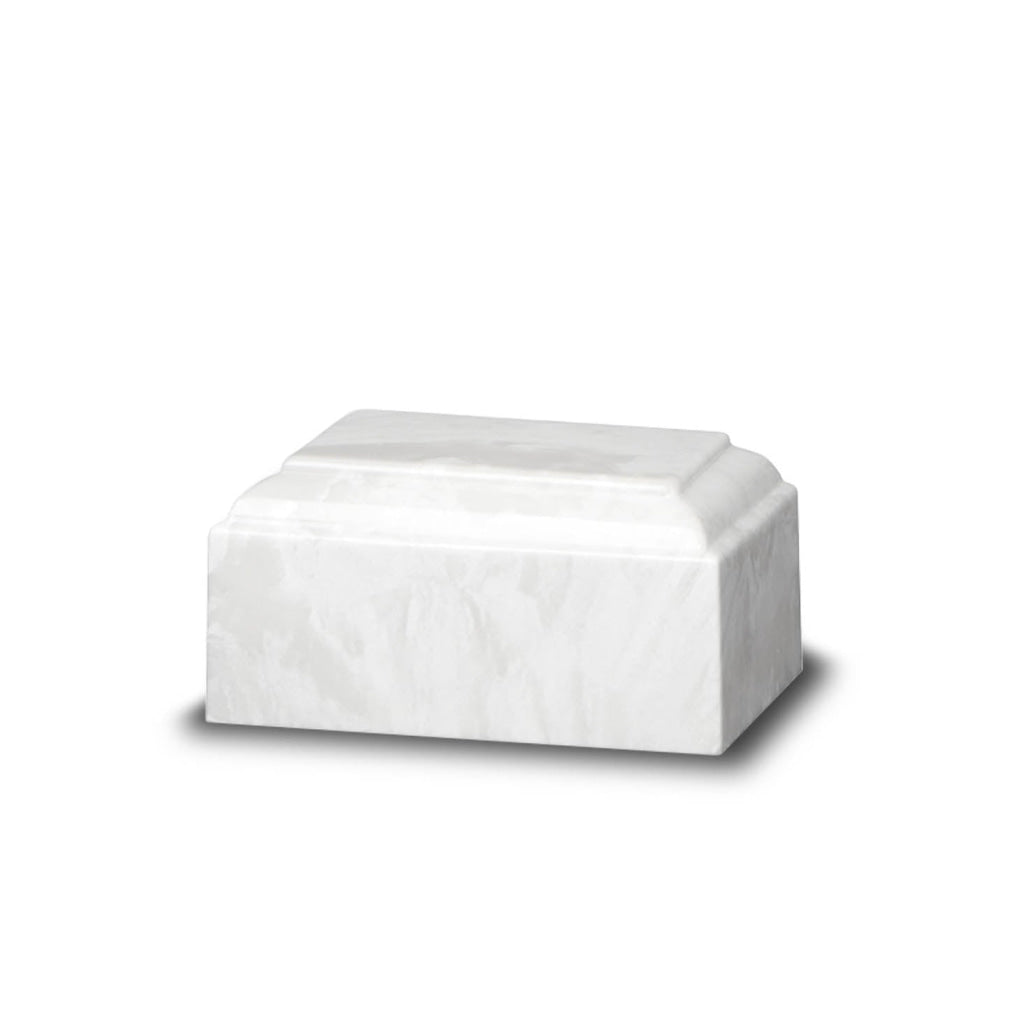 KEEPSAKE Cultured Marble Tuscany White Carrera