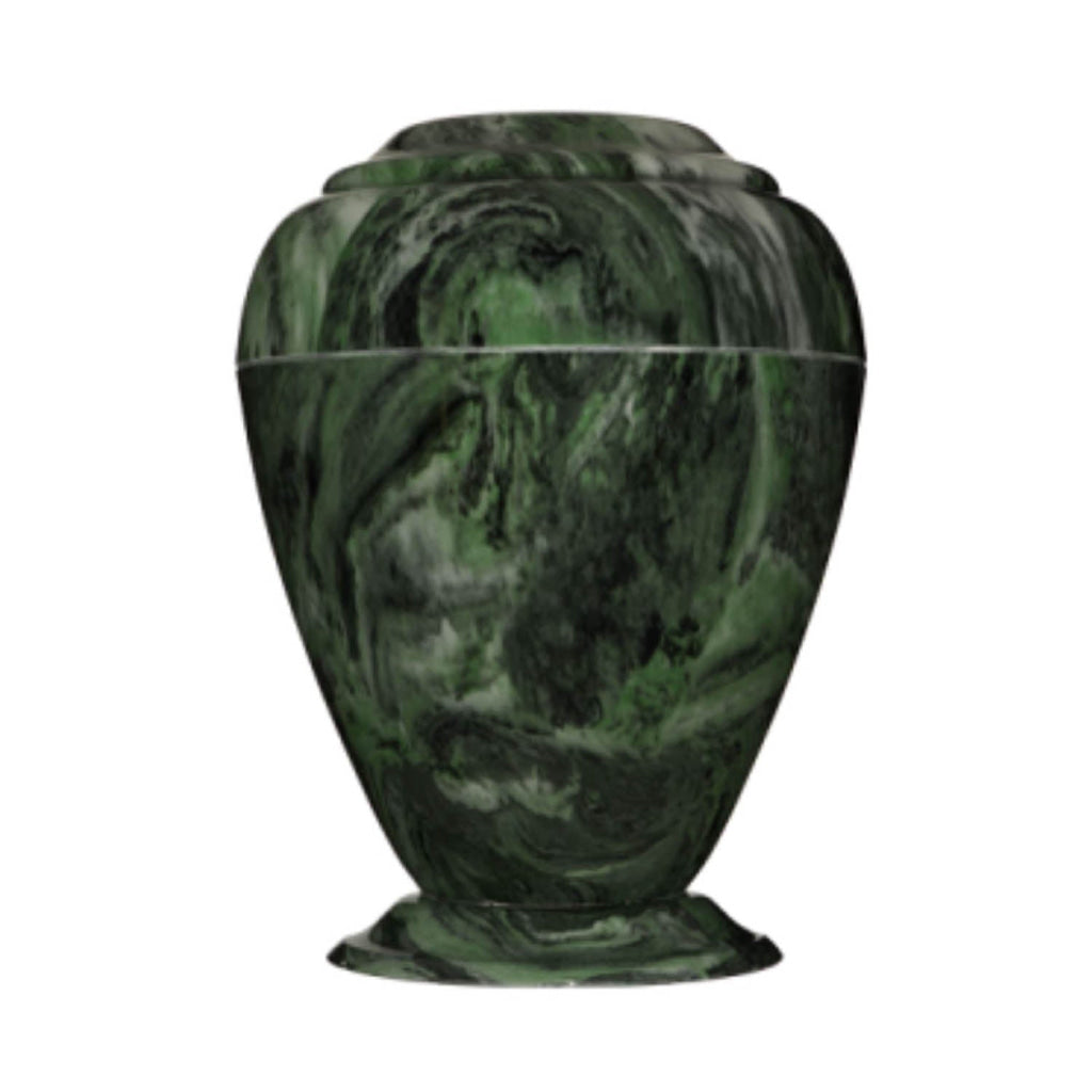 ADULT Georgian Vase Cultured Marble Urn Green Ascota