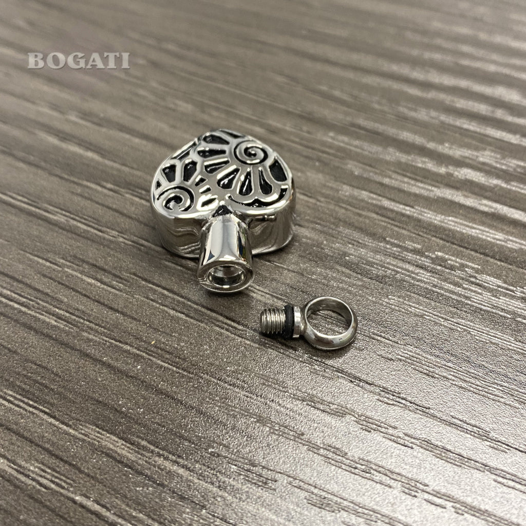 J-021 - Flower Heart - Pendant with Chain
