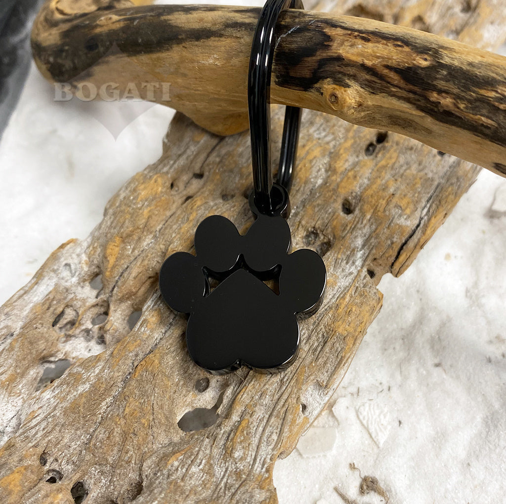 J-096- Large Pawprint Keychain