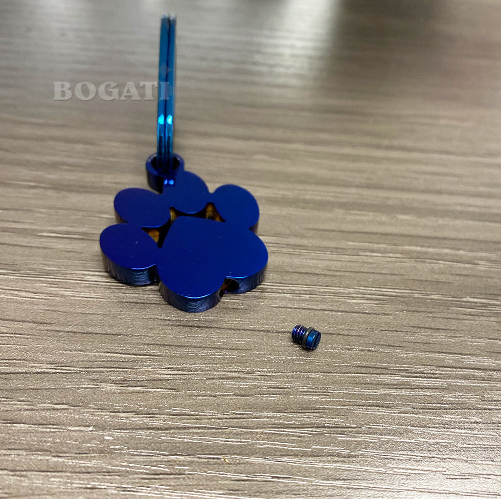 J-096- Large Pawprint Keychain