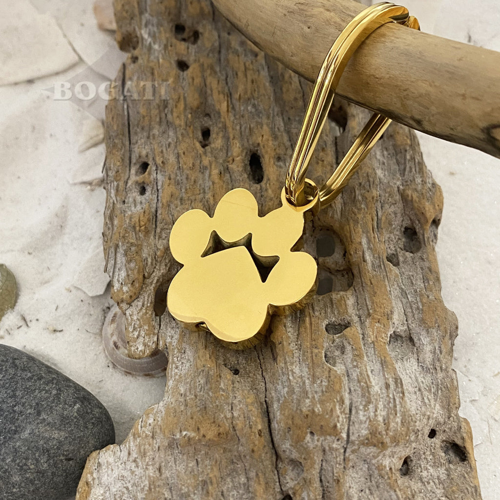 J-096- Large Pawprint Keychain