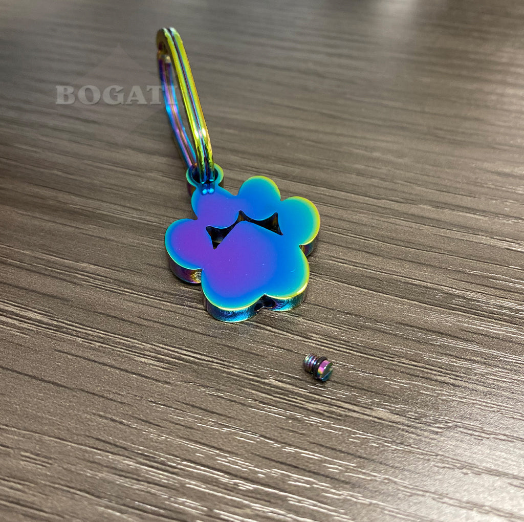 J-096- Large Pawprint Keychain