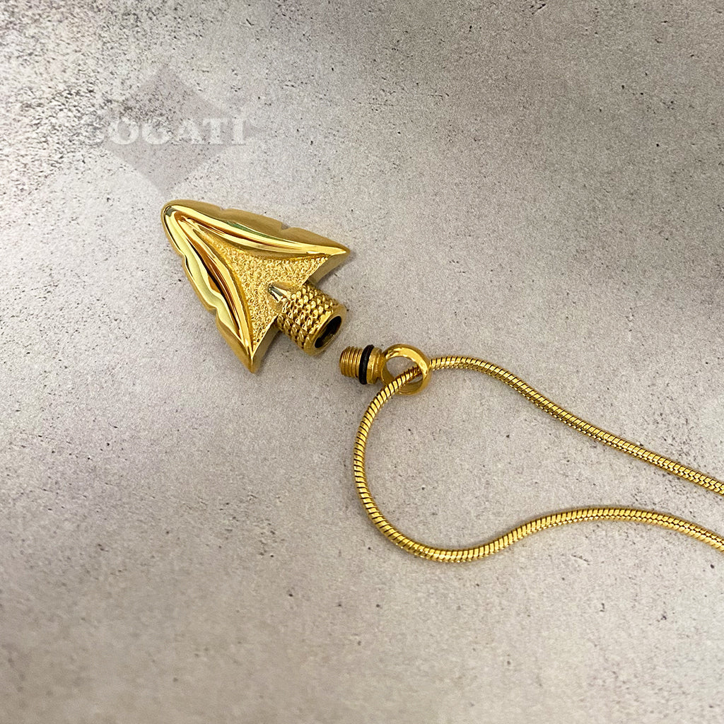 J-1515 Arrowhead - Silver-tone - Pendant with Chain