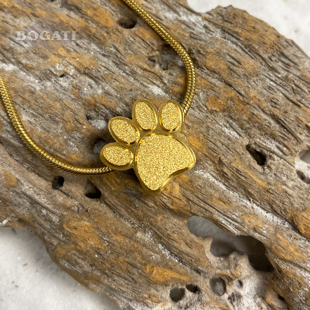 J-158 - Mini Paw - Pendant with Chain
