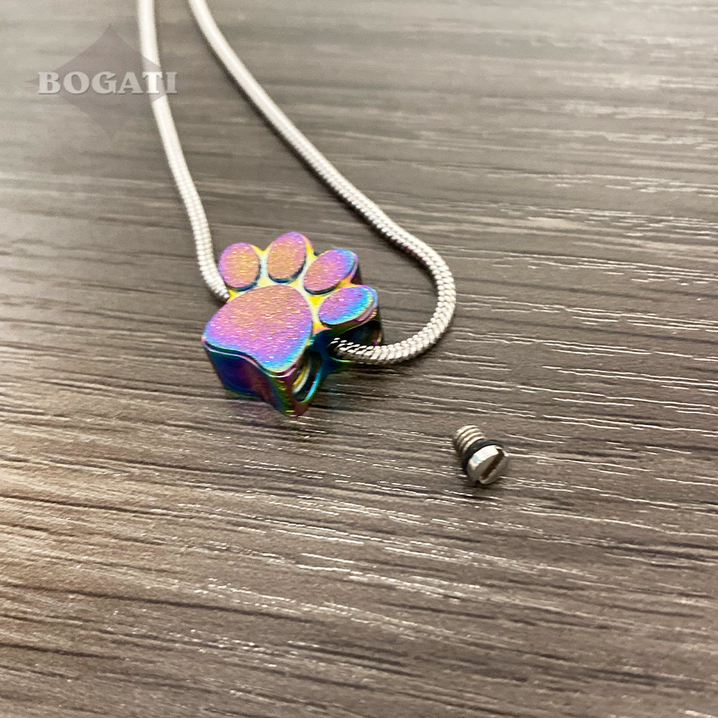 J-158 - Mini Paw - Pendant with Chain