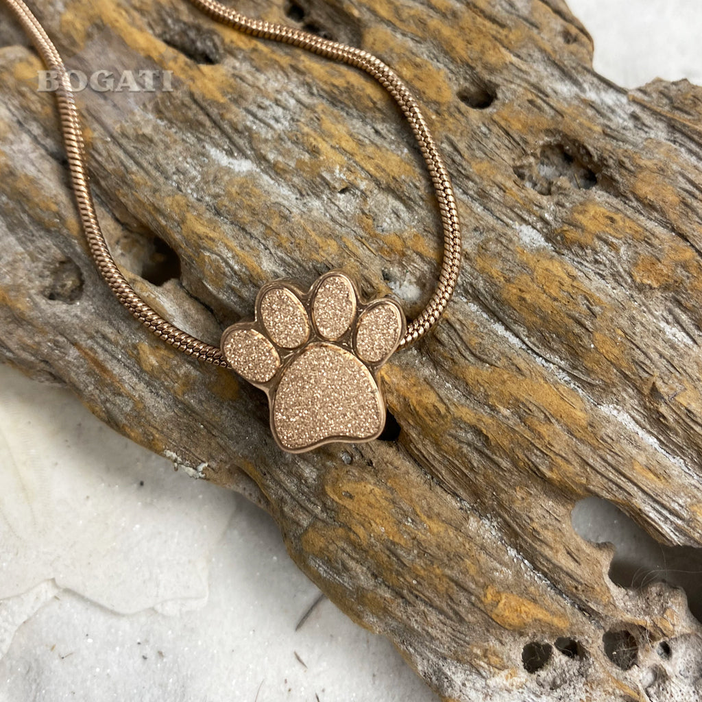 J-158 - Mini Paw - Pendant with Chain