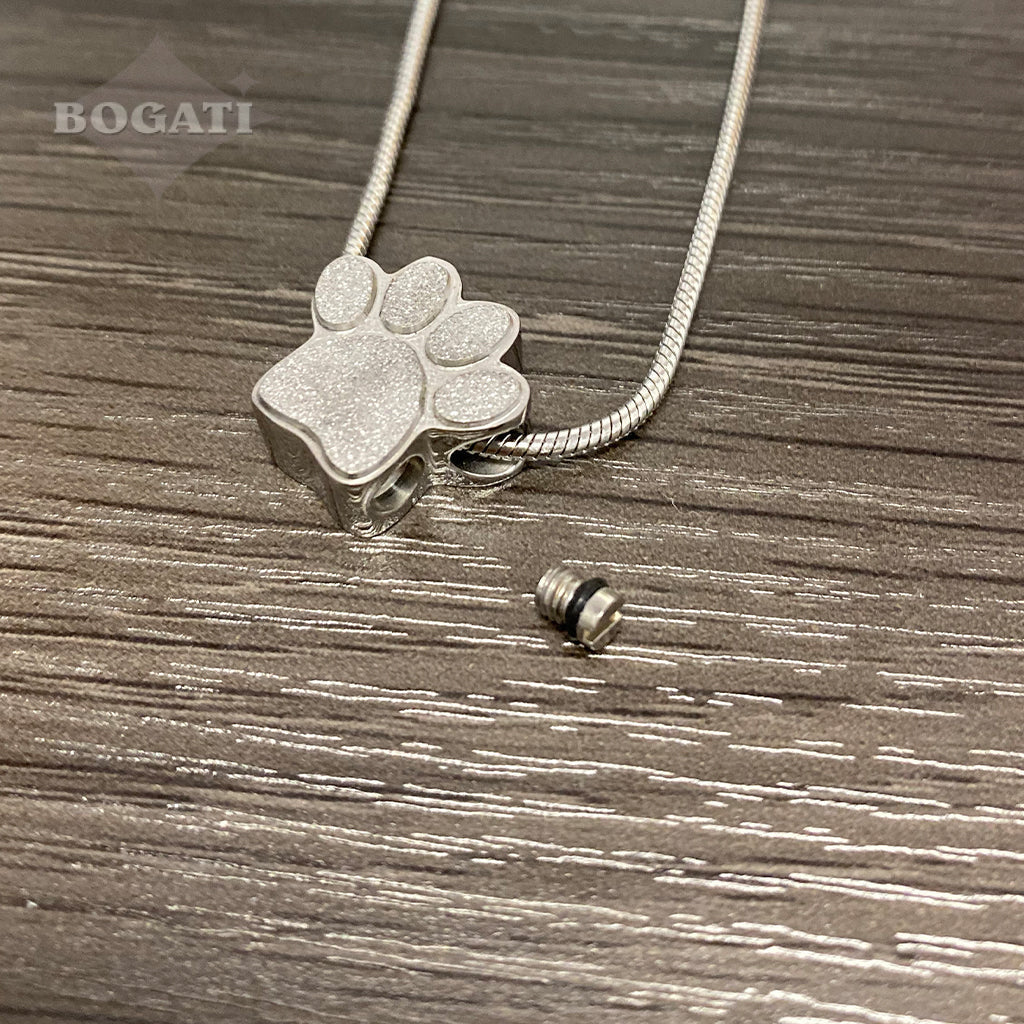 J-158 - Mini Paw - Pendant with Chain
