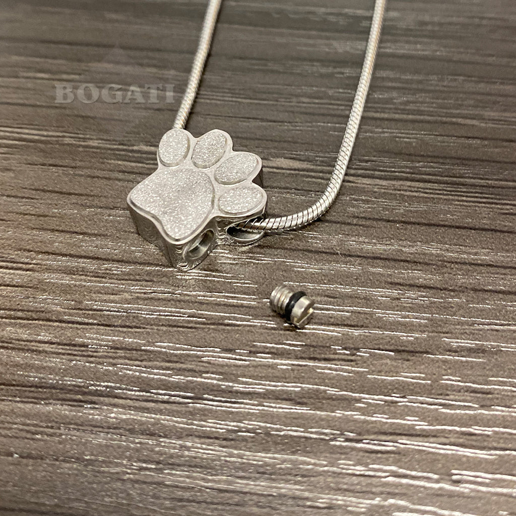 J-158 - Mini Paw - Pendant with Chain